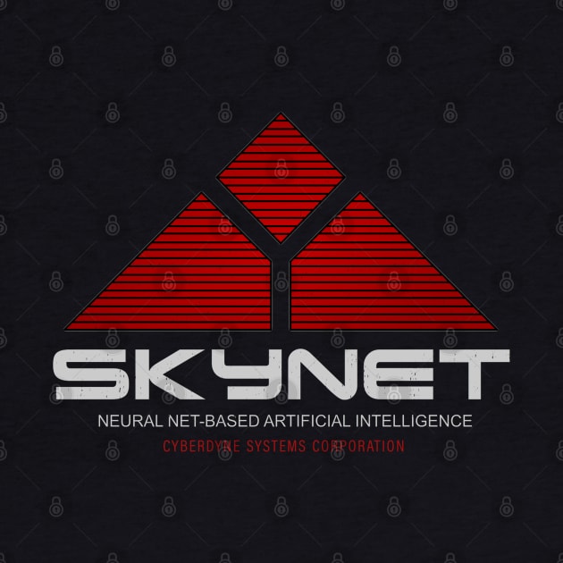 Skynet - Neural Net Based Artificial Intelligence - Vintage Logo by BodinStreet